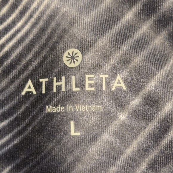 Athleta Womens Black Marble Print High Rise Alpine Chaturanga Leggings Large - Picture 3 of 7